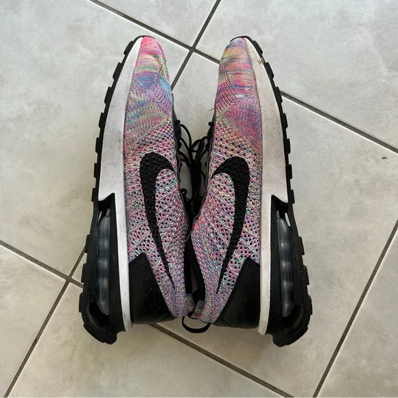 Nike Free Flyknit Multicolor Running Shoes Men's Size 12 - Picture 5 of 9
